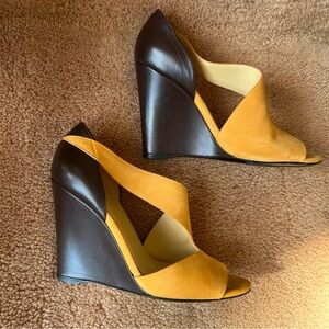 Balenciaga Women's Dark Brown Leather Heels